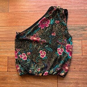 Floral One-Shoulder
